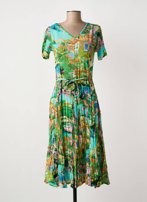 Rochie midi verde ORIENTIQUE NATURALLY femeie