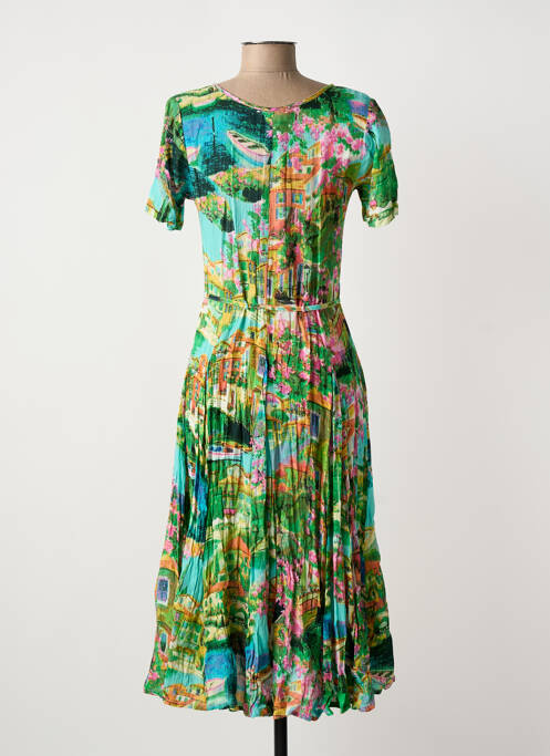 Rochie midi verde ORIENTIQUE NATURALLY femeie