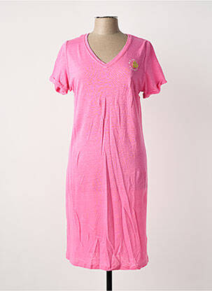 Rochie midi mâneci scurte mâneci scurte roz MPC (MA PETITE CAPSULE) femeie