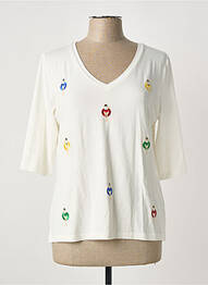 Tricou mâneci 3/4 mâneci 3/4 bej ANANKE femme