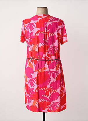 Rochie midi mâneci scurte mâneci scurte roz ESPRIT DE LA MER femeie