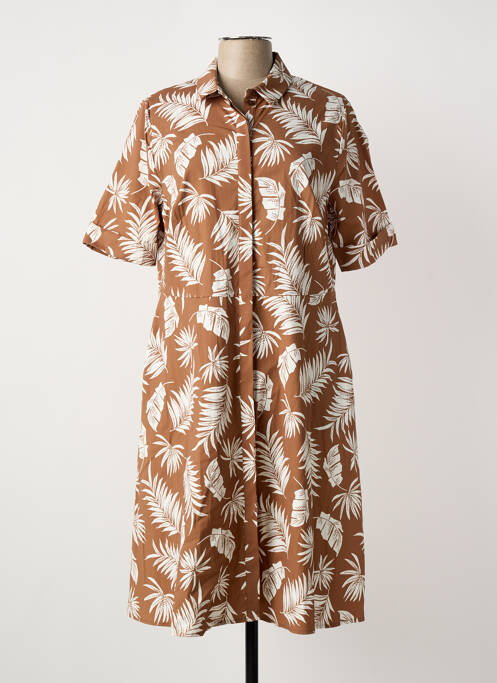 Rochie midi maro FRANK WALDER femeie