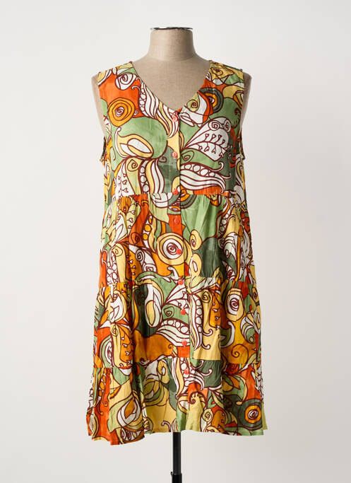 Rochie scurtă verde ORIENTIQUE NATURALLY femeie