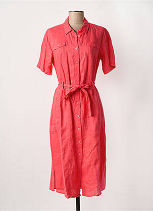 Rochie midi mâneci scurte mâneci scurte roz BARBARA LEBEK femeie
