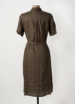 Rochie midi mâneci scurte mâneci scurte verde BARBARA LEBEK femeie