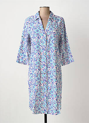 Rochie midi imprimeu fantezie mâneci lungi albastru ESPRIT DE LA MER femeie