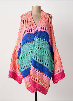 Vestă cu mâneci lungi roz GOLD&SILVER PARIS femeie