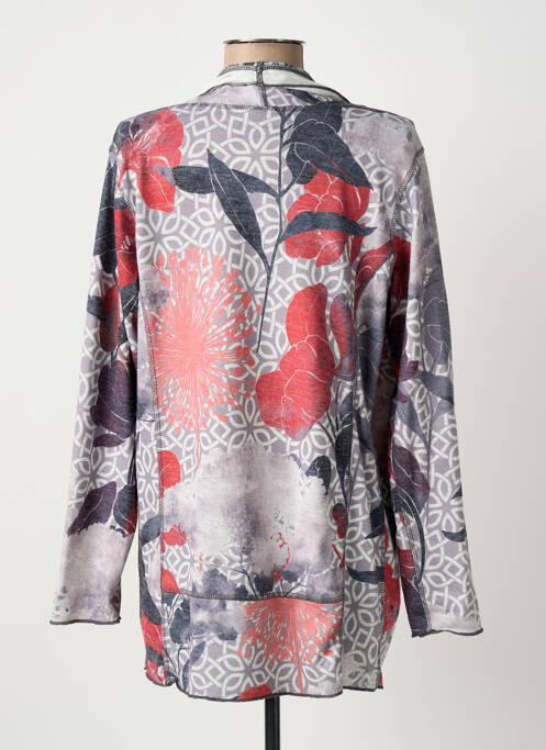 Vestă cu mâneci lungi gri CAPUCCINO femeie