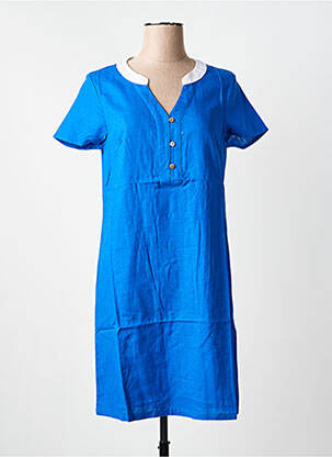 Rochie midi mâneci scurte mâneci scurte albastru ESPRIT DE LA MER femeie