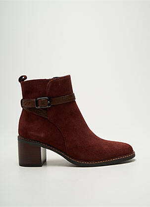 Botine/ghete nubuc toc de 4 la 6 cm violet ADIGE femeie