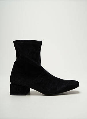 Botine/ghete nubuc toc de 4 la 6 cm negru CRISTINA MILLOTTI femeie