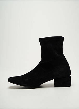 Botine/ghete nubuc toc de 4 la 6 cm negru CRISTINA MILLOTTI femeie