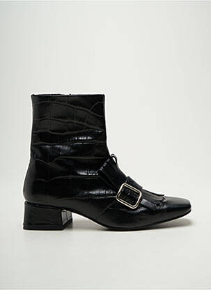 Botine/ghete toc mic toc plat până la 3 cm negru CRISTINA MILLOTTI femeie