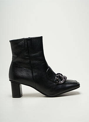 Botine/ghete material neted toc de 4 la 6 cm negru CRISTINA MILLOTTI femeie