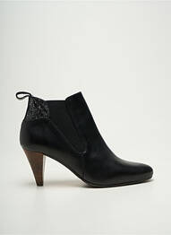 Botine/ghete material neted toc de 4 la 6 cm negru ROSEMETAL femme