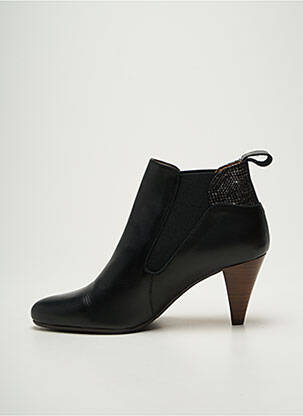 Botine/ghete material neted toc de 4 la 6 cm negru ROSEMETAL femeie