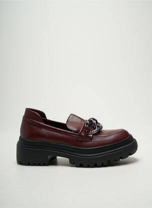 Mocasini țesătură satinată toc de 4 la 6 cm violet CRISTINA MILLOTTI femeie