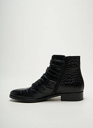 Botine/ghete țesătură satinată toc plat până la 3 cm negru MURATTI femeie