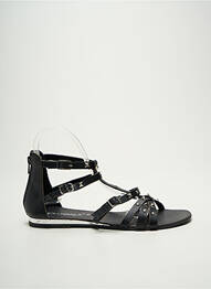 Sandale/pantofi decupați chiquet toc plat până la 3 cm negru L'ATELIER TROPÉZIEN femme