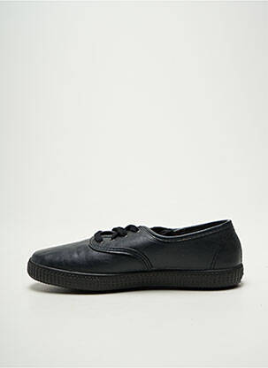 Adidași vârf rotund toc plat până la 3 cm negru VICTORIA femeie