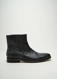 Botine/ghete închidere cu fermoar toc mic negru HOMAGE bărbat