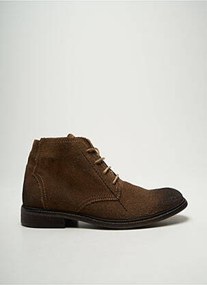 Botine/ghete nubuc toc mic maro FLY LONDON bărbat