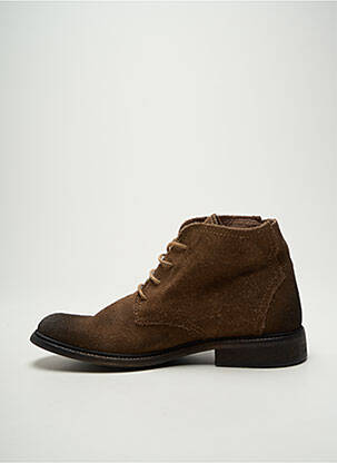 Botine/ghete nubuc toc mic maro FLY LONDON bărbat
