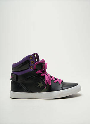 Adidași material neted toc plat până la 3 cm negru CONVERSE femeie