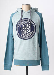 Hanorac cu glugă broderie mâneci lungi verde JACK & JONES homme