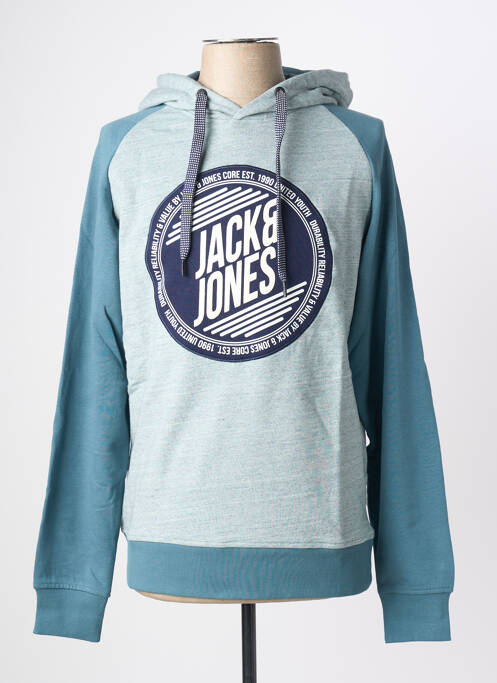 Hanorac cu glugă verde JACK & JONES bărbat