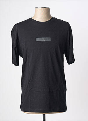 Tricou croială dreaptă mâneci scurte negru JACK & JONES bărbat