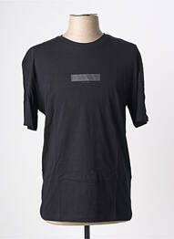 Tricou croială dreaptă mâneci scurte negru JACK & JONES bărbat