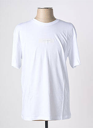 Tricou croială dreaptă mâneci scurte alb JACK & JONES bărbat