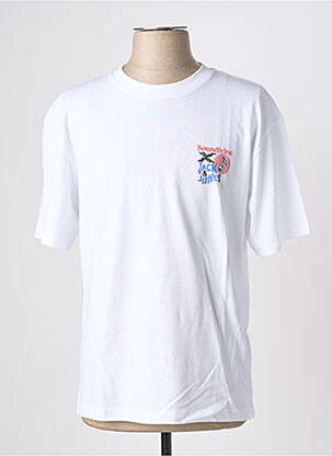 Tricou croială dreaptă mâneci scurte alb JACK & JONES bărbat
