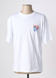 Tricou croială dreaptă mâneci scurte alb JACK & JONES homme