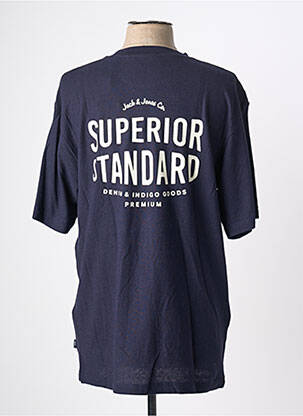 Tricou croială dreaptă mâneci scurte albastru JACK & JONES bărbat
