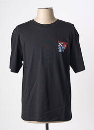 Tricou croială dreaptă mâneci scurte negru JACK & JONES bărbat
