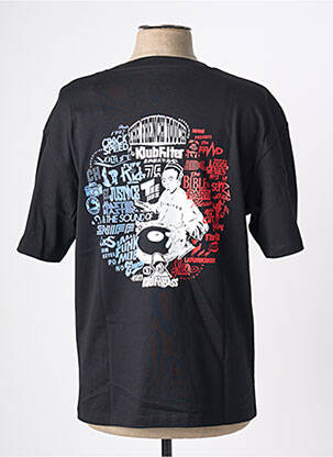Tricou croială dreaptă mâneci scurte negru JACK & JONES bărbat