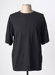 Tricou croială dreaptă mâneci scurte negru JACK & JONES bărbat