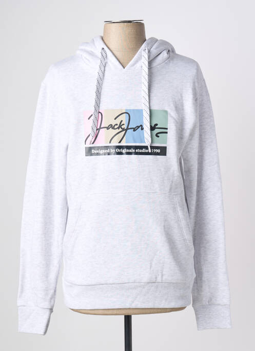 Hanorac cu glugă gri JACK & JONES bărbat