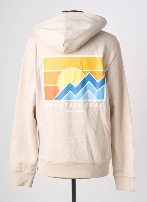 Hanorac cu glugă bej JACK & JONES bărbat