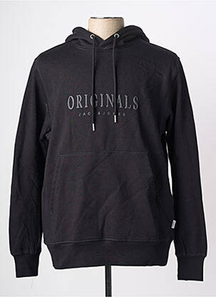 Hanorac cu glugă negru JACK & JONES bărbat