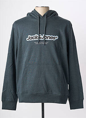 Hanorac cu glugă buzunare mâneci lungi verde JACK & JONES bărbat