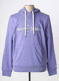 Hanorac cu glugă buzunare mâneci lungi violet JACK & JONES bărbat