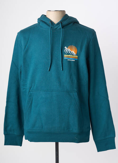 Hanorac cu glugă verde JACK & JONES bărbat