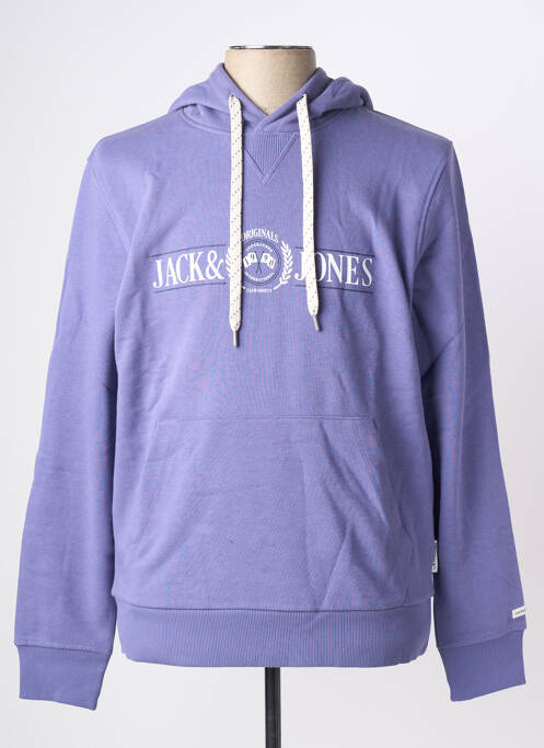 Hanorac cu glugă violet JACK & JONES bărbat