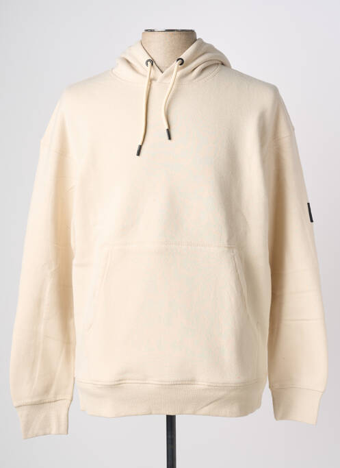 Hanorac cu glugă bej JACK & JONES bărbat