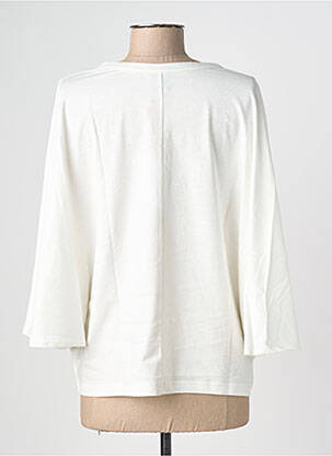 Tricou mâneci 3/4 mâneci 3/4 alb NINE TEES femeie