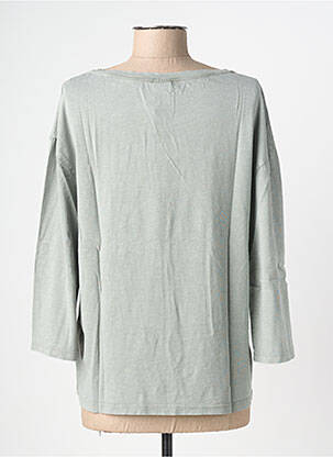 Tricou mâneci 3/4 mâneci 3/4 verde NINE TEES femeie