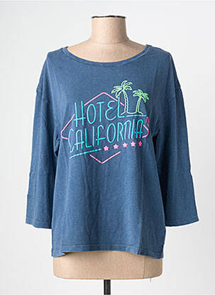 Tricou albastru NINE TEES femeie